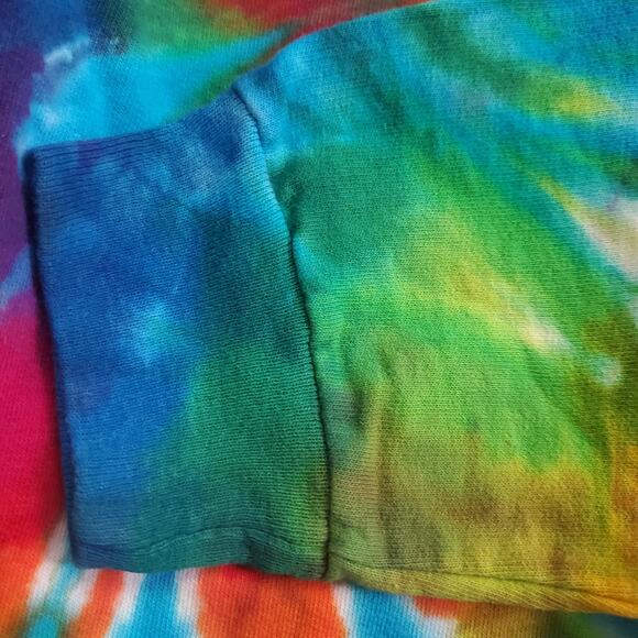 VTG Dharma Trading Company Rainbow Tie Dye Sweatshirt Sz 10-12 Yrs - Picture 4 of 4